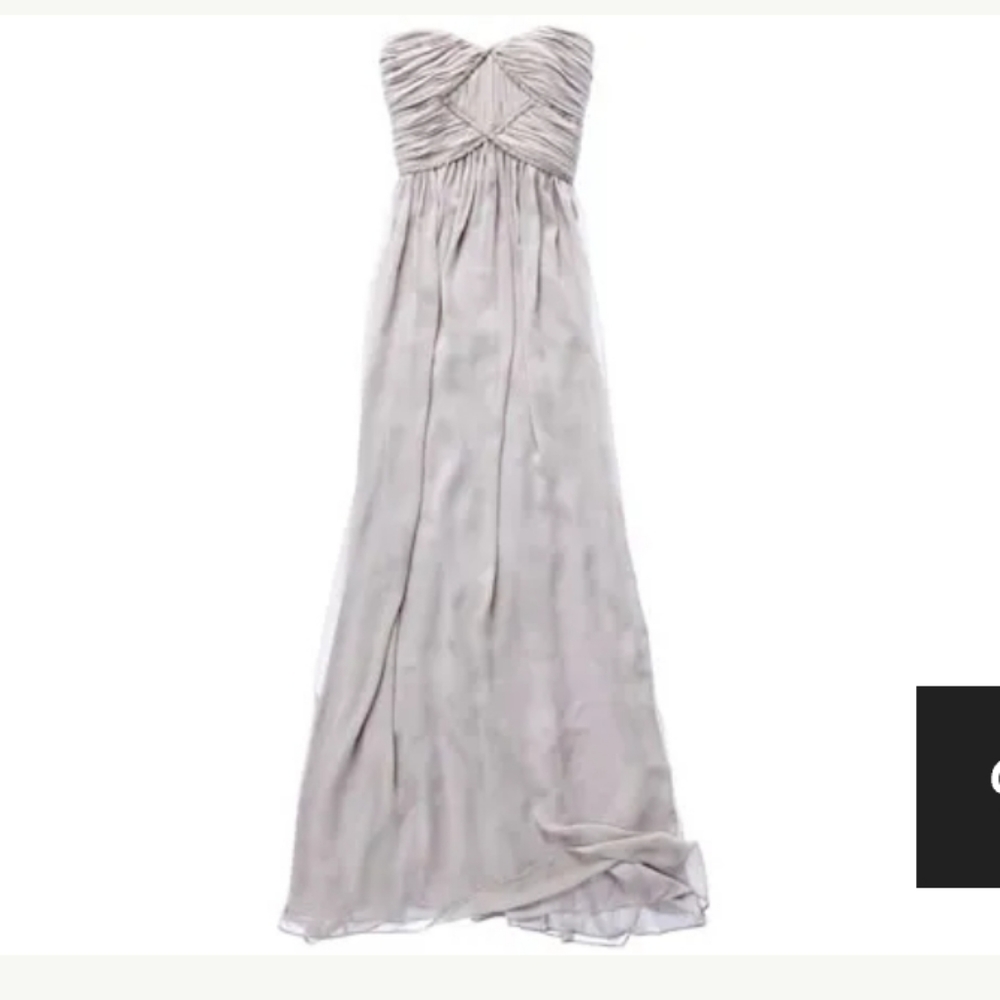 NWT Pearl Georgina Chapman Marchesa Gown Size 10 Gray G-0381
